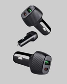 Araç Tipi Hızlı Şarj Adaptörü Type-C PD USB Çift Port Kompakt thumbnail 4