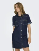 Only Lısa Denim Kadın Elbise 15353176 thumbnail 1