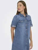 Only Lısa Denim Kadın Elbise 15353176 thumbnail 3