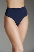 New Bra 9021 Bayan Yüksek Bel String Lacivert thumbnail 4