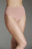 New Bra 9021 Bayan Yüksek Bel String Pudra thumbnail 3