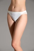 New Bra 9036 Bayan Likralı Dantel String Ekru thumbnail 3