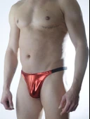 Erkek Kırmızı Lame Brazillian Slip thumbnail 1
