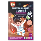 Tekrar Kullanılabilen Sticker Seti Space thumbnail 1