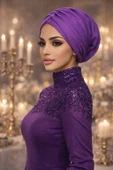 Menekşe Büzgülü Salaş Bone thumbnail 1