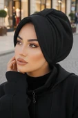 Siyah Dolgulu Şapka Bone thumbnail 1