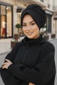 Siyah Dolgulu Şapka Bone thumbnail 2
