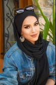 Siyah Kelebek Bone Şal thumbnail 1