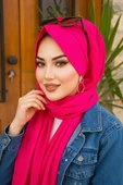 Fuşya Şapkalı Şal thumbnail 1