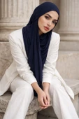 Lacivert Bandana Bone Şal thumbnail 2