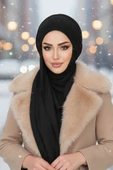 Siyah Fitilli Kelebek Bone Şal thumbnail 2