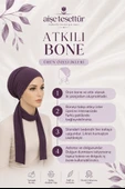 Bordo Metal Detaylı Atkılı Bone thumbnail 3