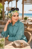 Kuşkonmaz Desenli Çapraz Bone thumbnail 1