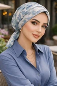 Soft Mavi Tonlamalı Tokalı Bone thumbnail 2