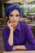 Gezegen Desen Çapraz Bone thumbnail 2
