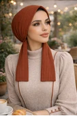 Taba Çizgili Eşarp Bone thumbnail 1