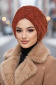Taba Yumoş Kışlık Büzgülü Bone thumbnail 1