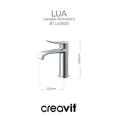 Creavit Lua Krom Şelale Lavabo Bataryası LU1500 thumbnail 3