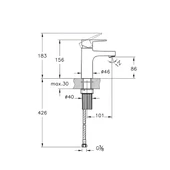 Artema Flow Square Krom Lavabo Bataryası A43044 thumbnail 2