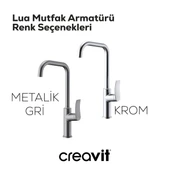 Creavit Lua Krom Şelale Eviye Bataryası LU8500 thumbnail 4