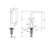 Artema Flow Square Krom Eviye Bataryası A43396 thumbnail 2