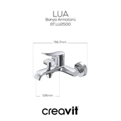 Creavit Lua Krom Şelale Banyo Bataryası LU2500 thumbnail 4