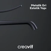 Creavit Lua Metalik Gri Banyo Bataryası LU2500GR thumbnail 4