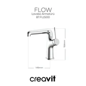 Creavit Flow Krom Lavabo Bataryası FL1500 thumbnail 3