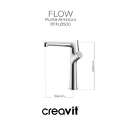 Creavit Flow Krom Eviye Bataryası FL8500 thumbnail 3