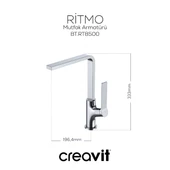 Creavit Ritmo Krom Eviye Bataryası RT8500 thumbnail 4