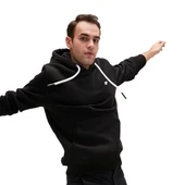 Bad Bear Simple Hoodie Sweatshirt Siyah thumbnail 2