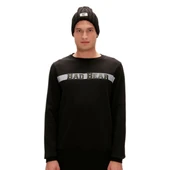 Bad Bear Reflect Bear Crewneck Sweatshirt Siyah thumbnail 1