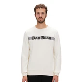Bad Bear Reflect Bear Crewneck Sweatshirt Ekru thumbnail 1