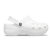Crocs 206750 Classic Platform Beyaz Clog W thumbnail 1