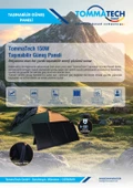 TommaTech 150W Taşınabilir Güneş Paneli thumbnail 5
