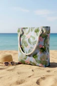 Mavi Tropical  Plaj Çantası thumbnail 2