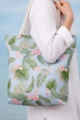 Mavi Tropical  Plaj Çantası thumbnail 6