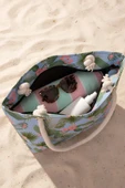 Mavi Tropical  Plaj Çantası thumbnail 3