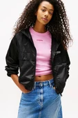 Tommy Hilfiger Script Kadın Siyah Yağmurluk  DW0DW20952BDS thumbnail 1