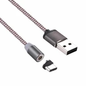 Norino (İphone-Micro-TYPE-C) Mıknatıslı Şarj Kablosu 360 Derece thumbnail 2