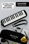 32 Tuşlu Siyah Melodika Bez Çantalı thumbnail 1