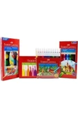 Faber-castell 4'lü Boya Seti + Resim Defteri thumbnail 1