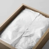 ŞeyliŞeyler. - Pelur Kağıdı Beyaz 70x110 cm 17 gr 100 Adet - Lüks Paketleme Kağıdı thumbnail 1