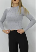 Kadın Modern Stil Çimalı Gri Body thumbnail 3