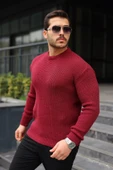 Erkek Günlük Şıklık Bisiklet Yaka Örme Kazak thumbnail 4