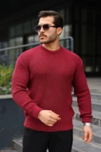 Erkek Günlük Şıklık Bisiklet Yaka Örme Kazak thumbnail 3
