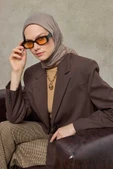 Labirent Desen Lyocell Monare Eşarp - 6425 thumbnail 4