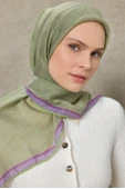 Labirent Desen Lyocell Monare Eşarp - 6424 thumbnail 6