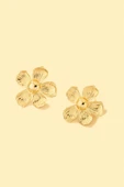 Gold Flower Papatya Küpe thumbnail 3