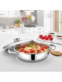 Gülsan Mega 26 cm Basık Çelik Tencere thumbnail 3